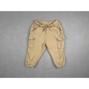 H&M Boys Tan Jogger Cargo 100% Cotton Sweatpants Size 18 months